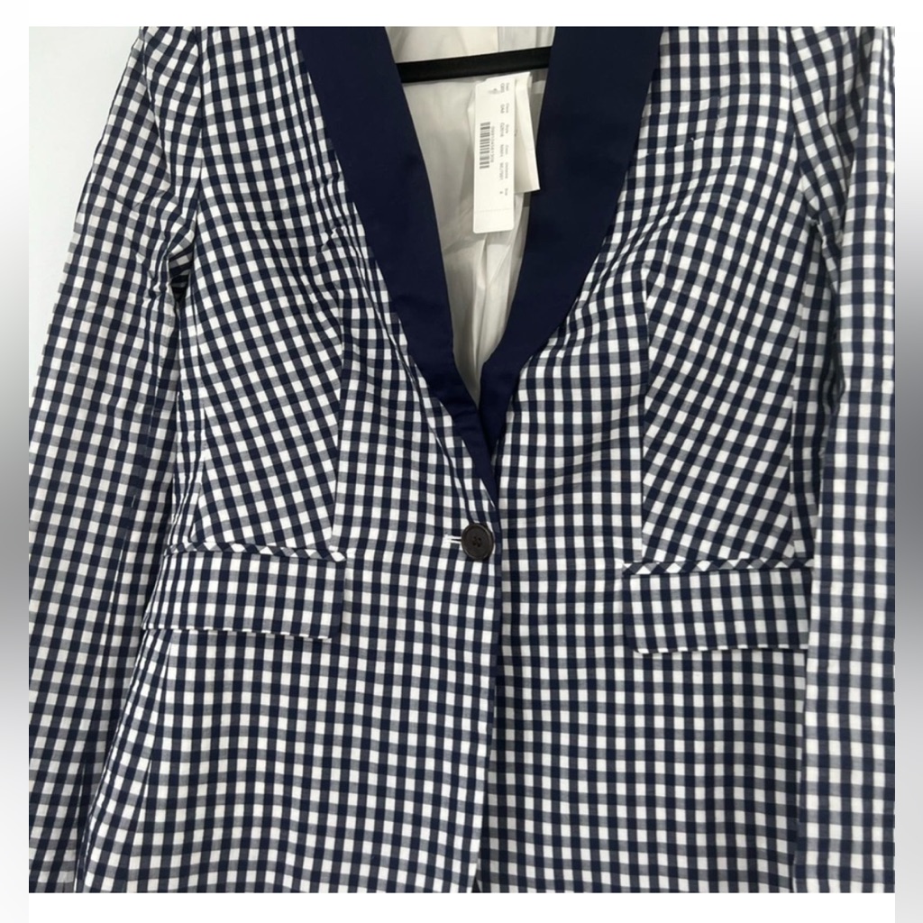 Jcrew, Navy Check Blazer, Nwt, New!